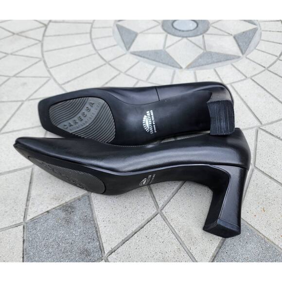 Caressa Classic Leather Comfort Pumps Heels 8.5W - Picture 7 of 13